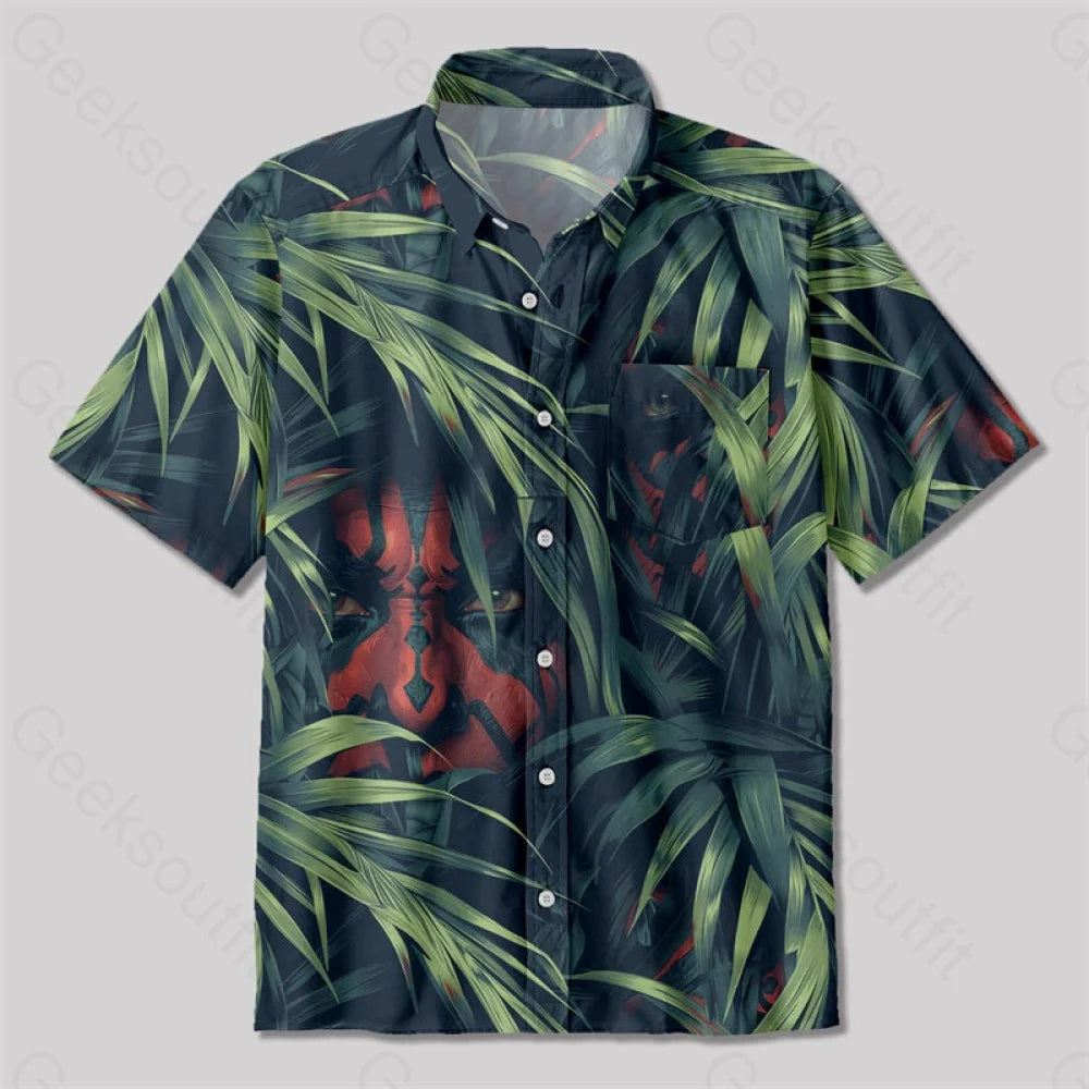 Darth Maul Button Up Pocket Shirt Up / S Bus522 Yc