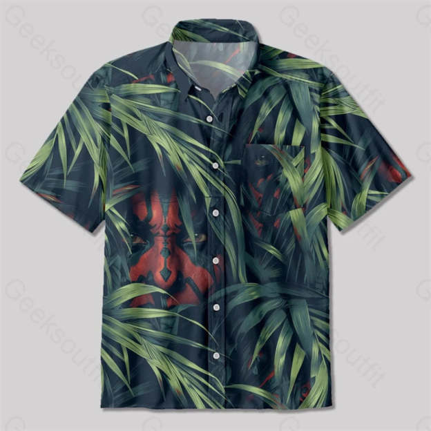 Darth Maul Button Up Pocket Shirt Up / S Bus522 Yc