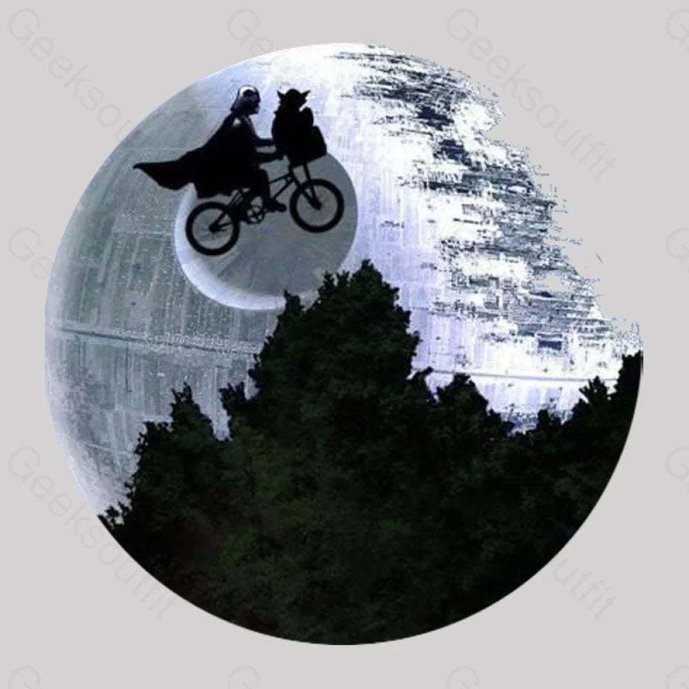 Darth Vader Riding A Bike With Weird Yoda T-Shirt