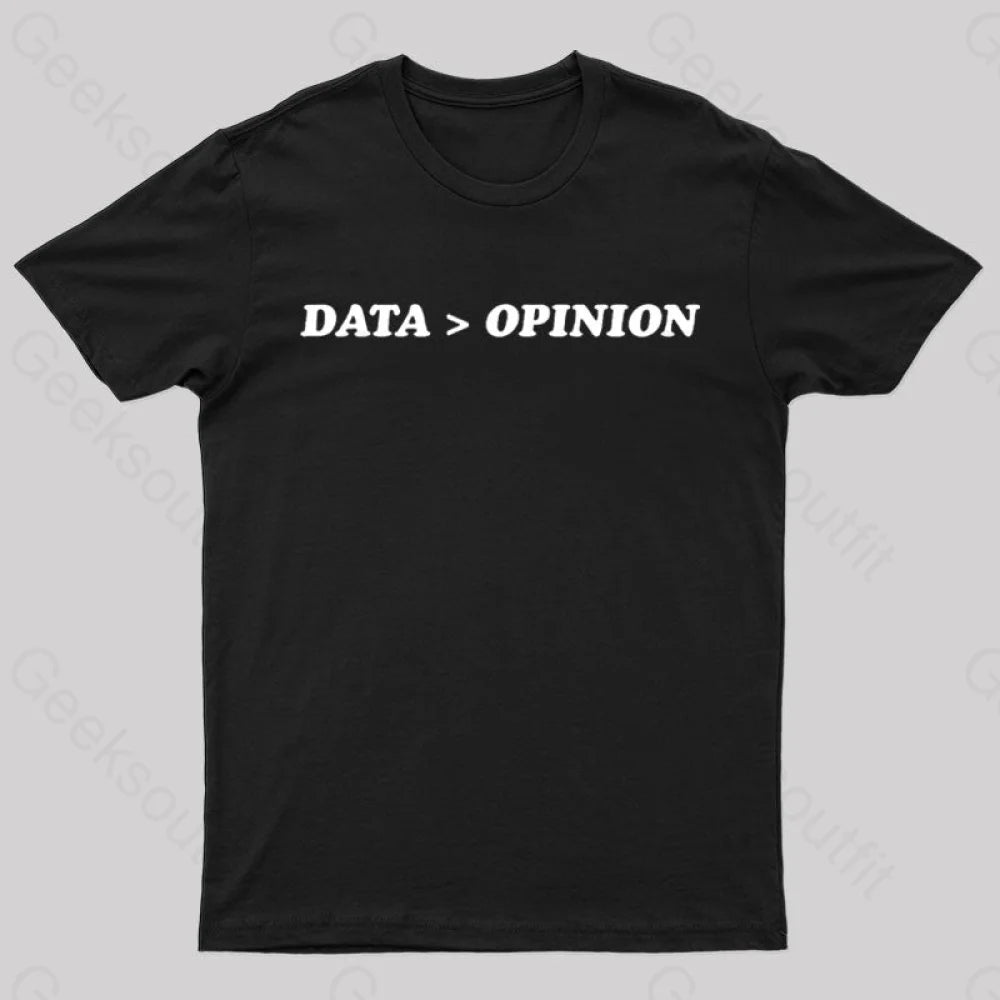 Data Opinion Geek T-Shirt Black / S
