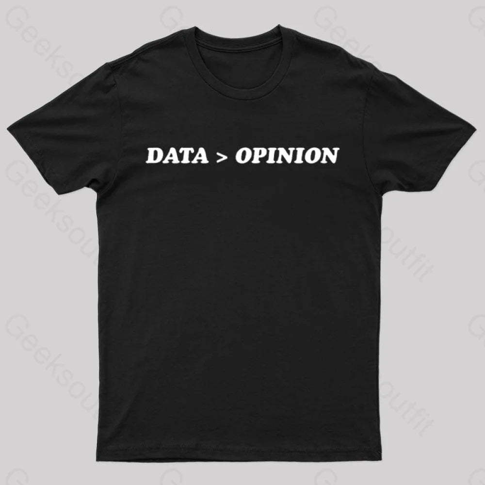 Data Opinion Geek T-Shirt Black / S