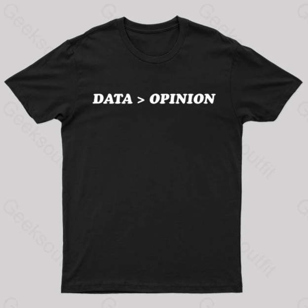 Data Opinion Geek T-Shirt Black / S