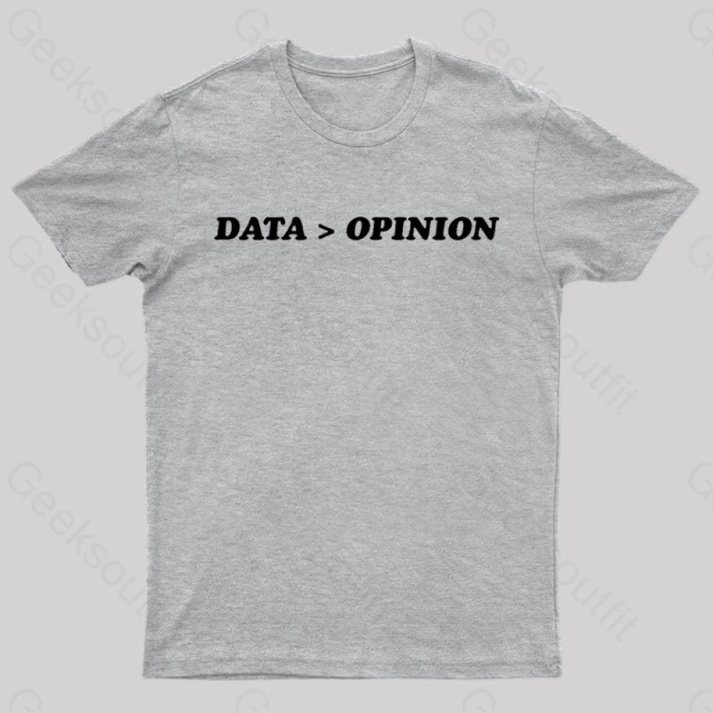 Data Opinion Geek T-Shirt Grey / S