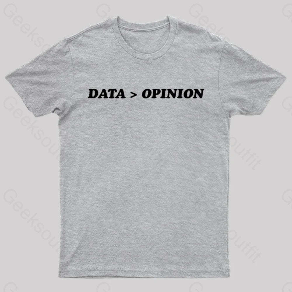 Data Opinion Geek T-Shirt Grey / S