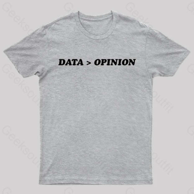 Data Opinion Geek T-Shirt Grey / S
