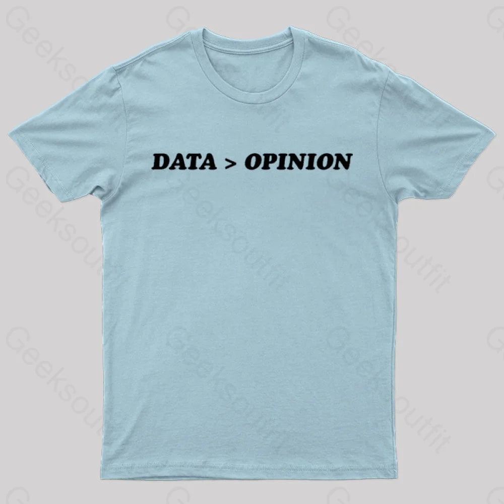 Data Opinion Geek T-Shirt Light Blue / S