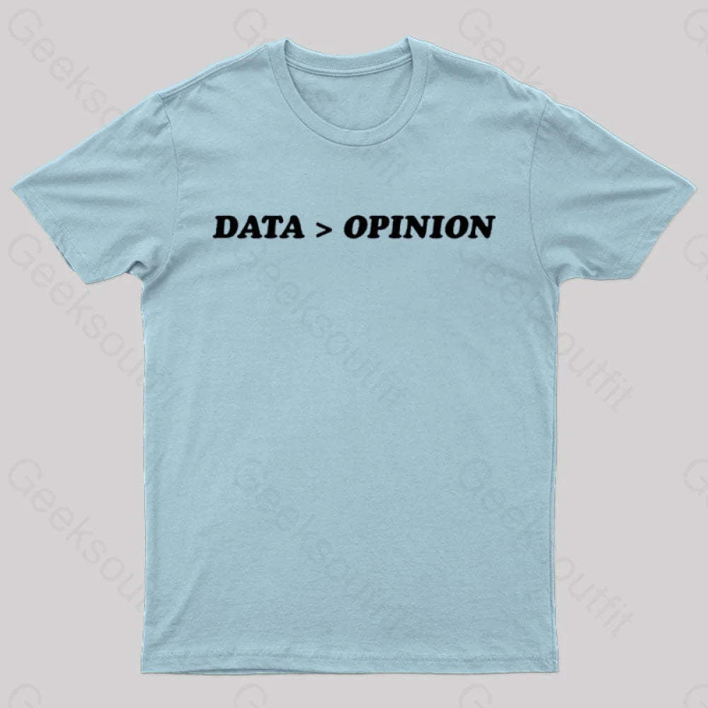 Data Opinion Geek T-Shirt Light Blue / S