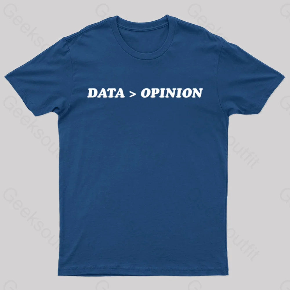 Data Opinion Geek T-Shirt Navy / S