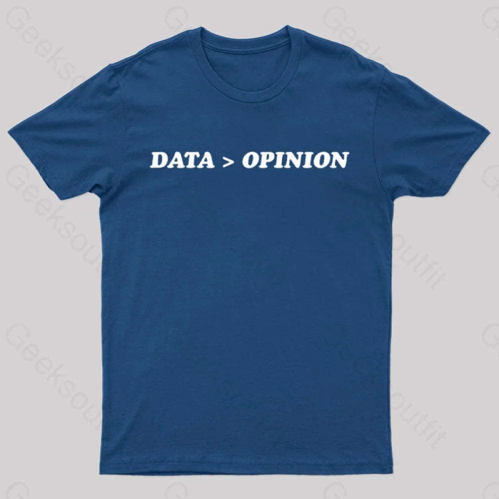 Data Opinion Geek T-Shirt Navy / S
