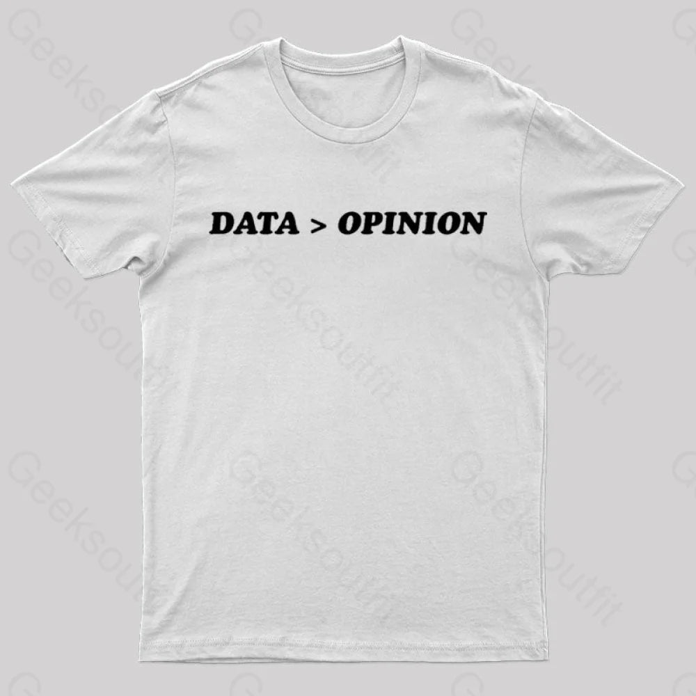 Data Opinion Geek T-Shirt White / S