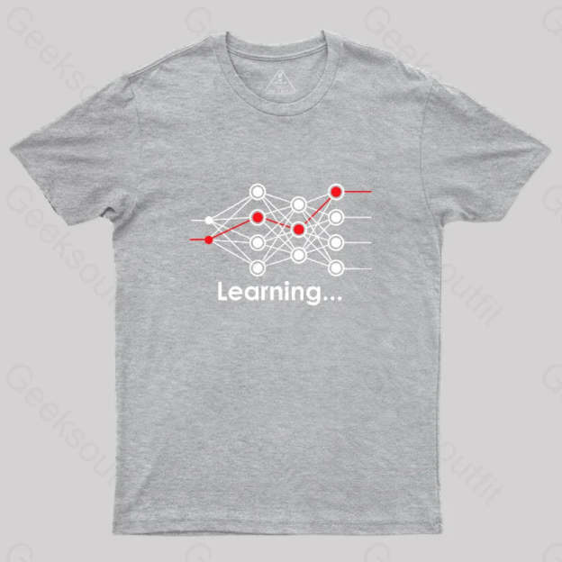 Data Science Neural Network Learning Machine Geek T-Shirt Grey / S