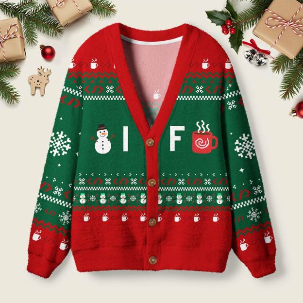 IF Code Geek Ugly Cardigan Sweaters