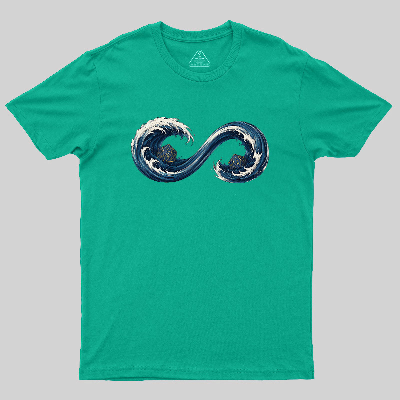 Endless TTRPG Ocean Dice Geek T-Shirt