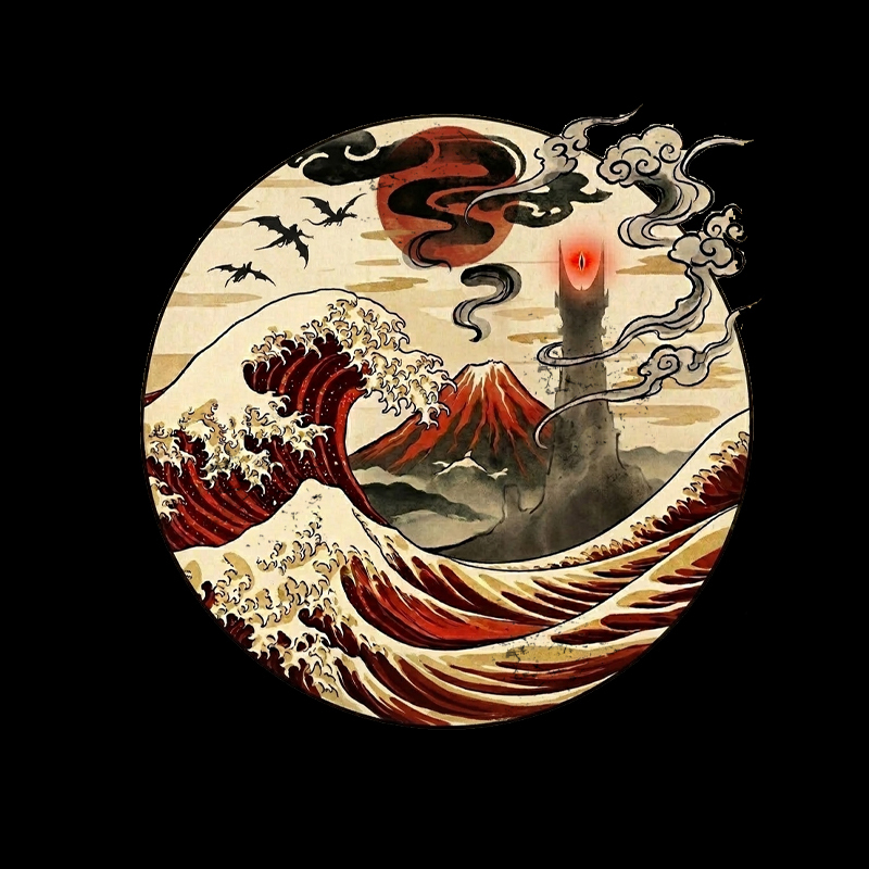 The Great Wave Of Ring Geek T-Shirt