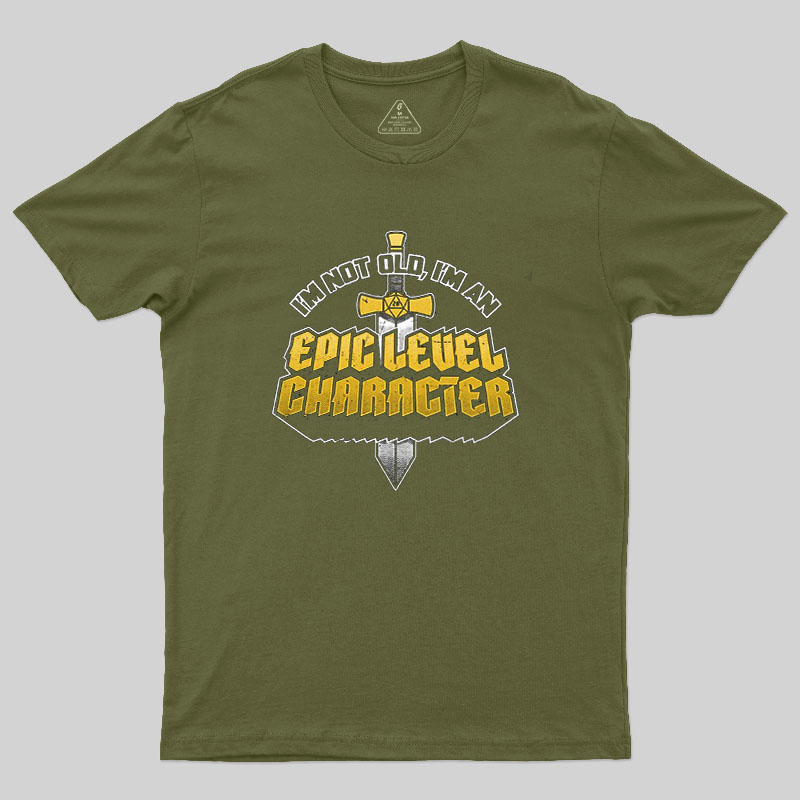 Old RPG Epic Character Geek T-Shirt