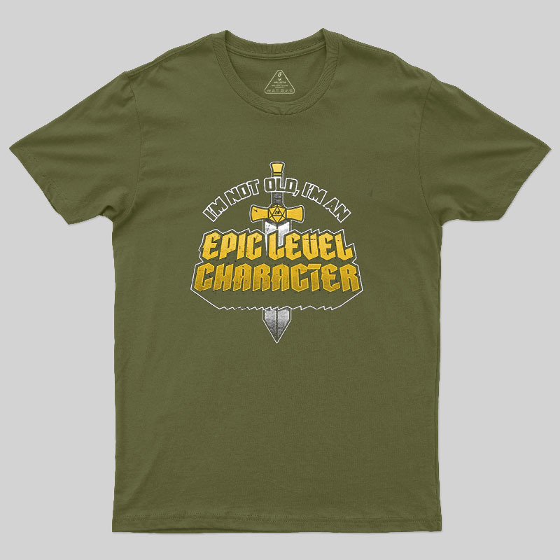 Old RPG Epic Character Geek T-Shirt