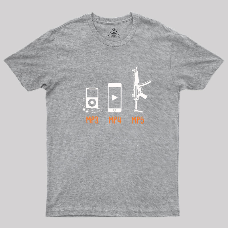 MP3 MP4 MP5 Geek T-Shirt