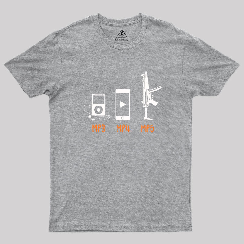 MP3 MP4 MP5 Geek T-Shirt