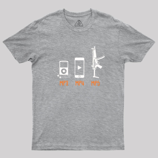 MP3 MP4 MP5 Geek T-Shirt