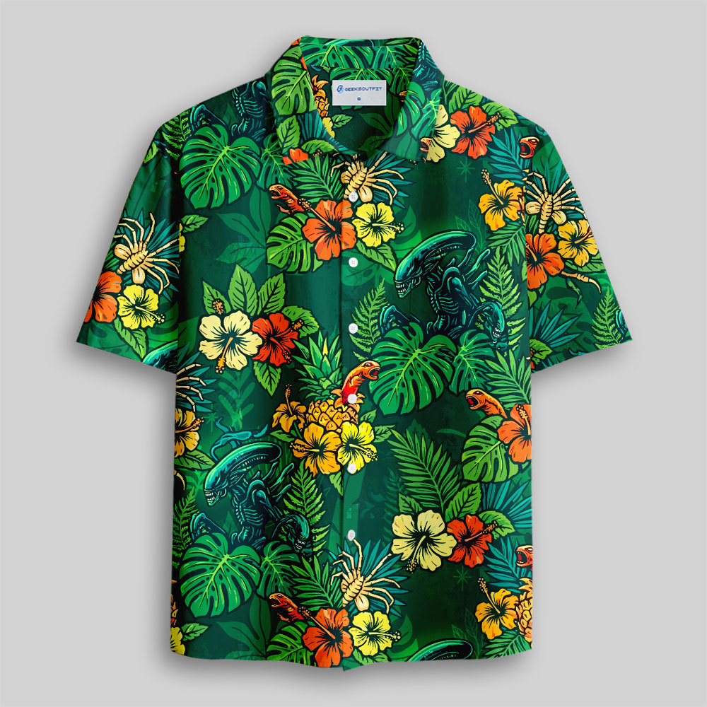 Alien Button Up Pocket Shirt