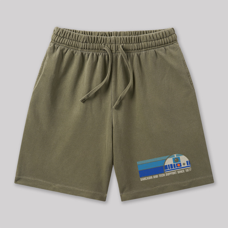 Providing Sarcasm and Tech Support Since 1977 Geeky Washed Shorts