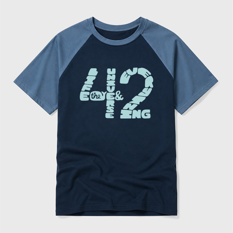The Answer to Everything Geek Retro Raglan T-Shirt