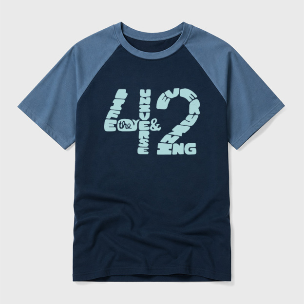 The Answer to Everything Geek Retro Raglan T-Shirt