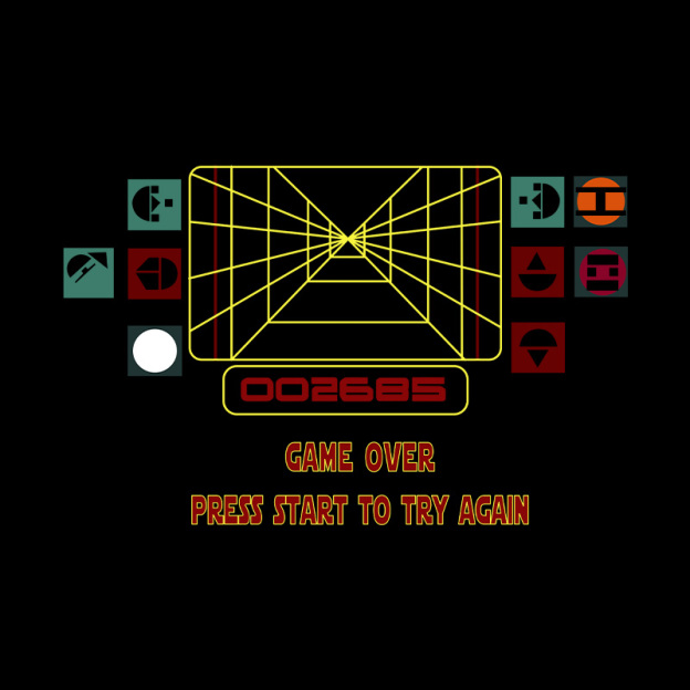 Star Raiders Game Over Geek T-Shirt