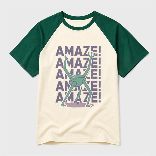 Rocky Amaze Geek Retro Raglan T-Shirt
