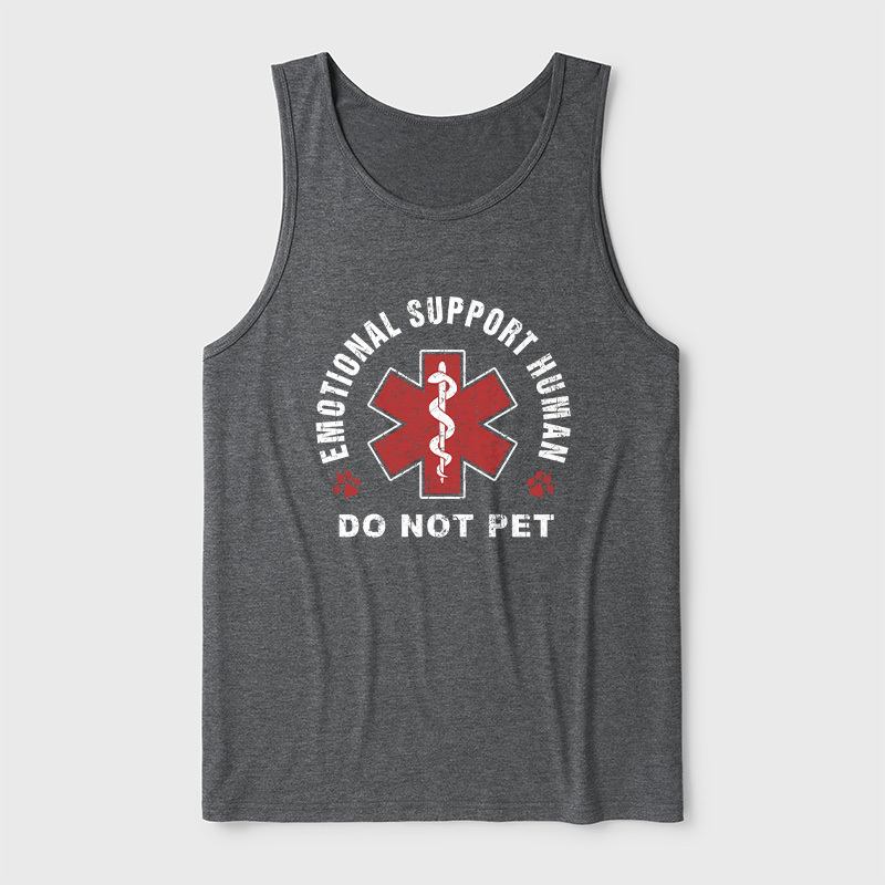 Emotional Support Human Ultra Soft Heather Tank