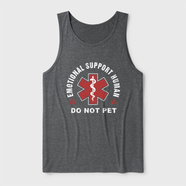 Emotional Support Human Ultra Soft Heather Tank