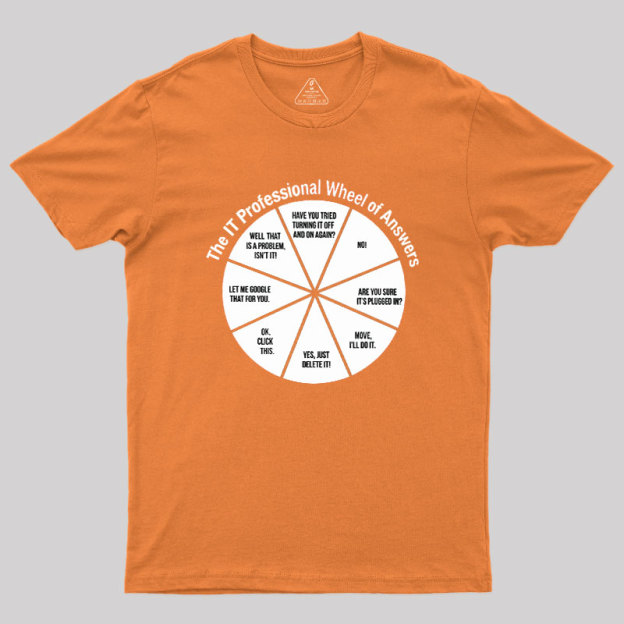 The IT Answer Wheel Geek T-Shirt