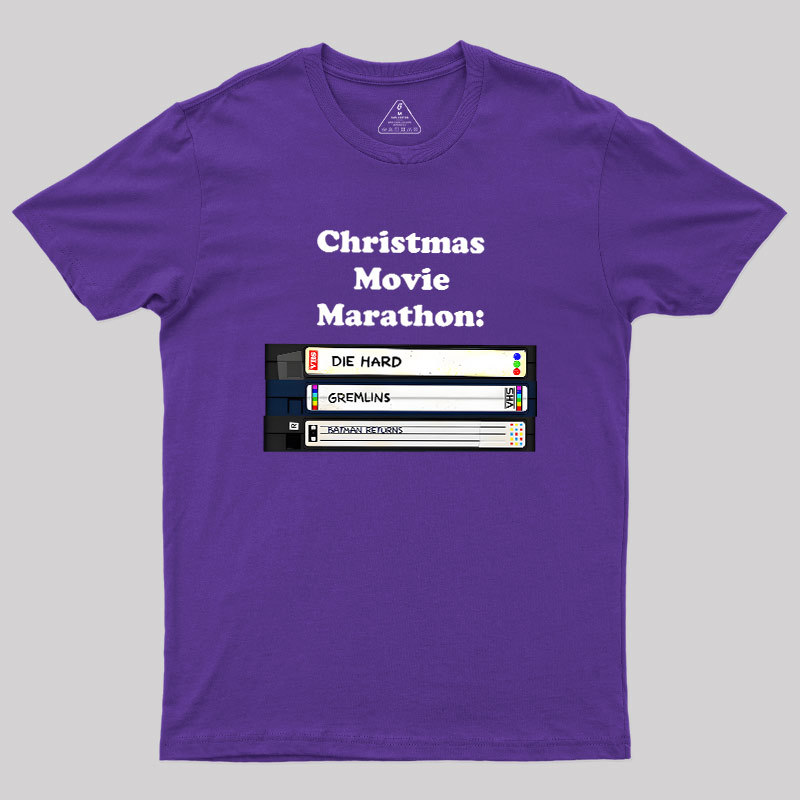 Christmas Movie Marathon Geek T-Shirt