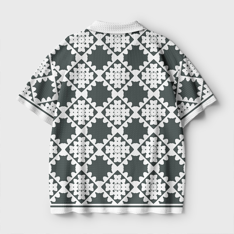 Attempted Murder Geek Crochet Polo Shirt