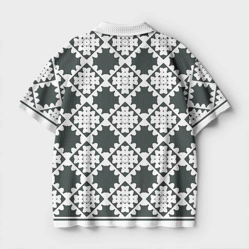 Attempted Murder Geek Crochet Polo Shirt