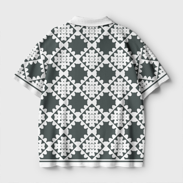 Attempted Murder Geek Crochet Polo Shirt