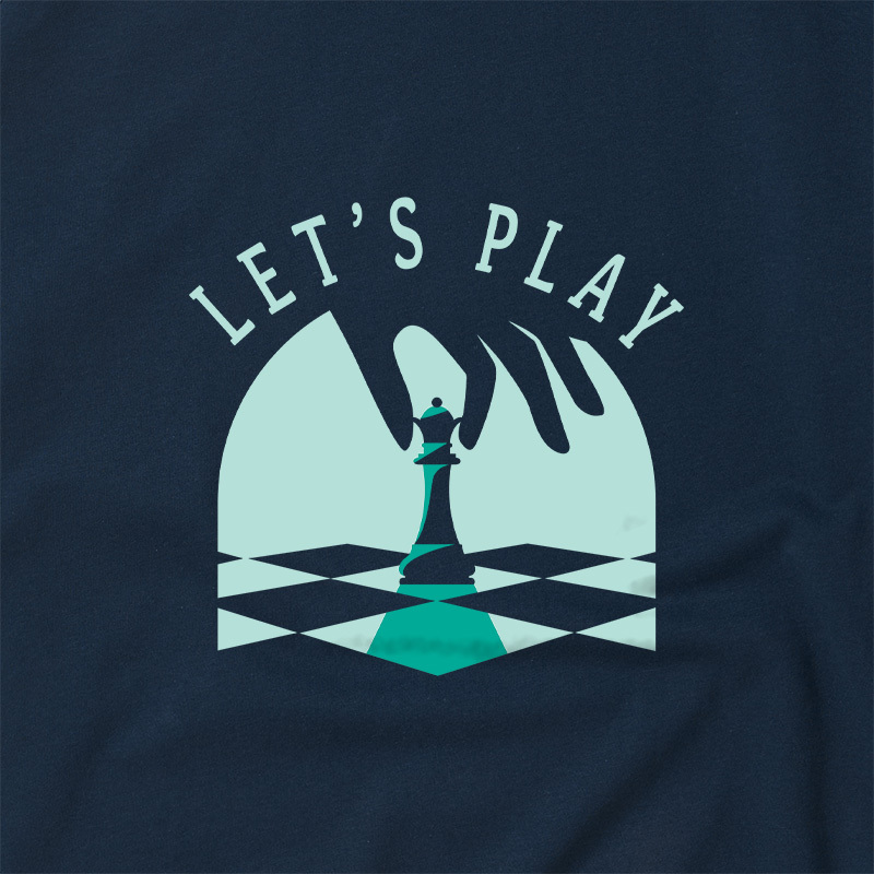 Let's Play Chess Geek Retro Raglan T-Shirt