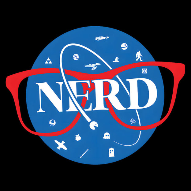 Nerdy Space Patch Geek T-Shirt