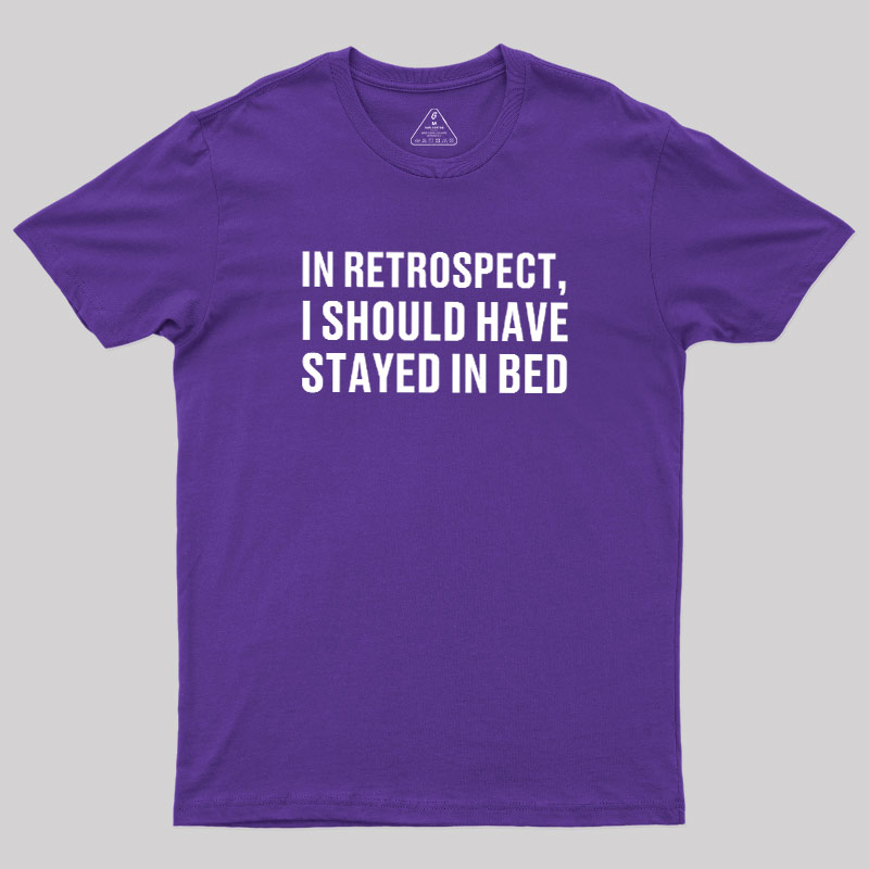 Should've Stayed In Bed Geek T-Shirt