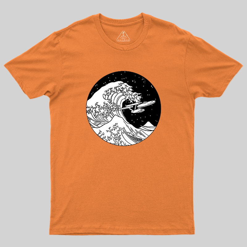 Trek Spaceship In Space Geek T-Shirt
