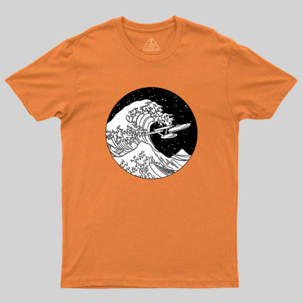 Trek Spaceship In Space Geek T-Shirt
