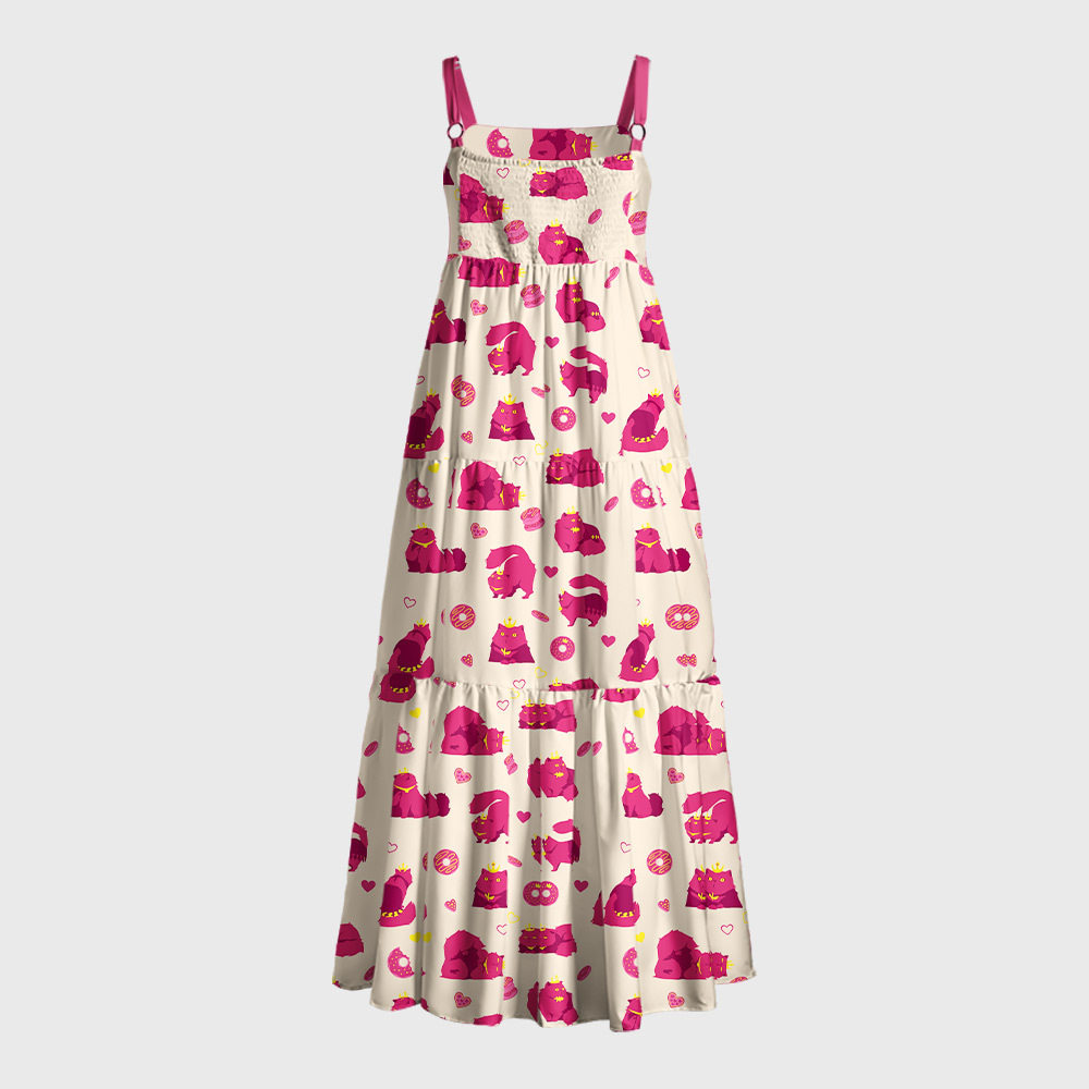 Princess Donut Geek Tiered Cami Maxi Dress