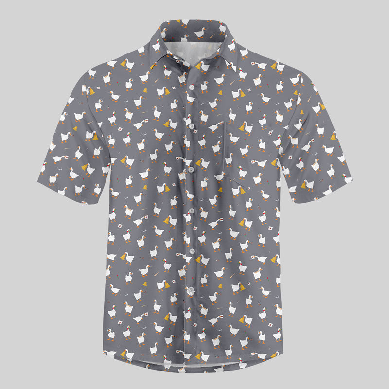 Goose Game Button Up Pocket Shirt