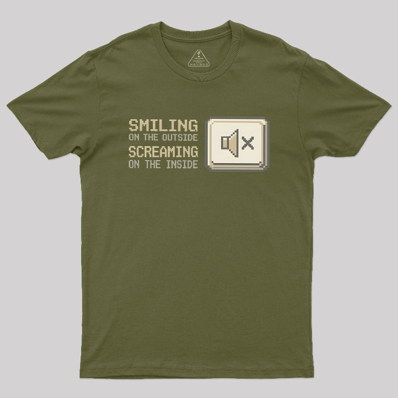 Smiling On The Outside Geek T-Shirt