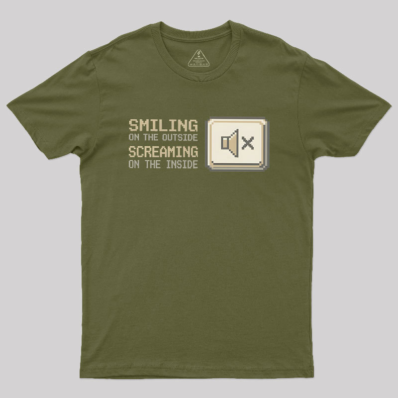 Smiling On The Outside Geek T-Shirt