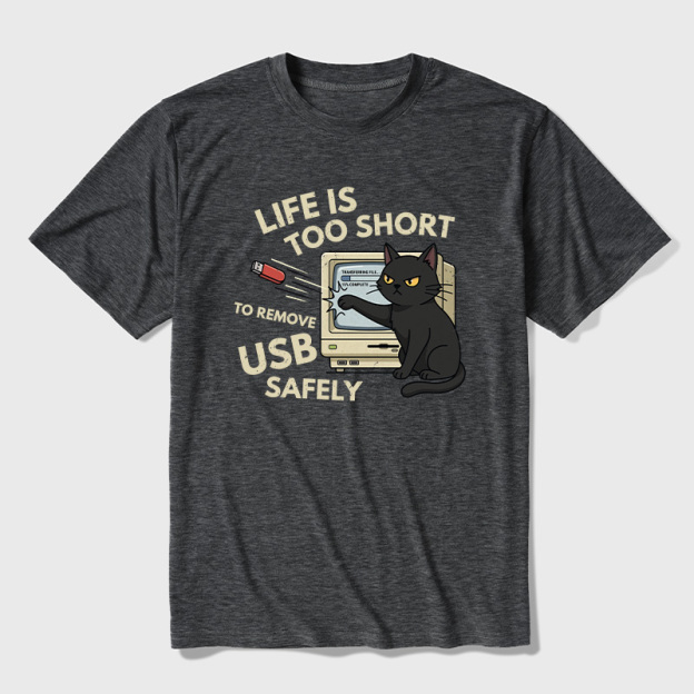 Cat’s Eject Ultra Soft Heather Tees