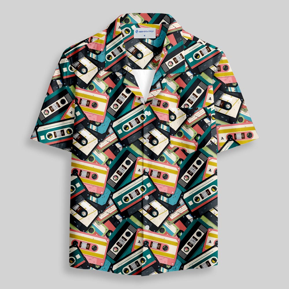 Vintage Tape Button Up Pocket Shirt