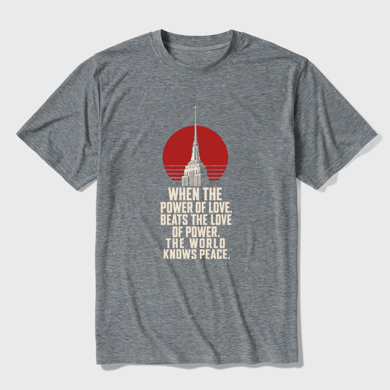 Love Over Power Ultra Soft Heather Tees