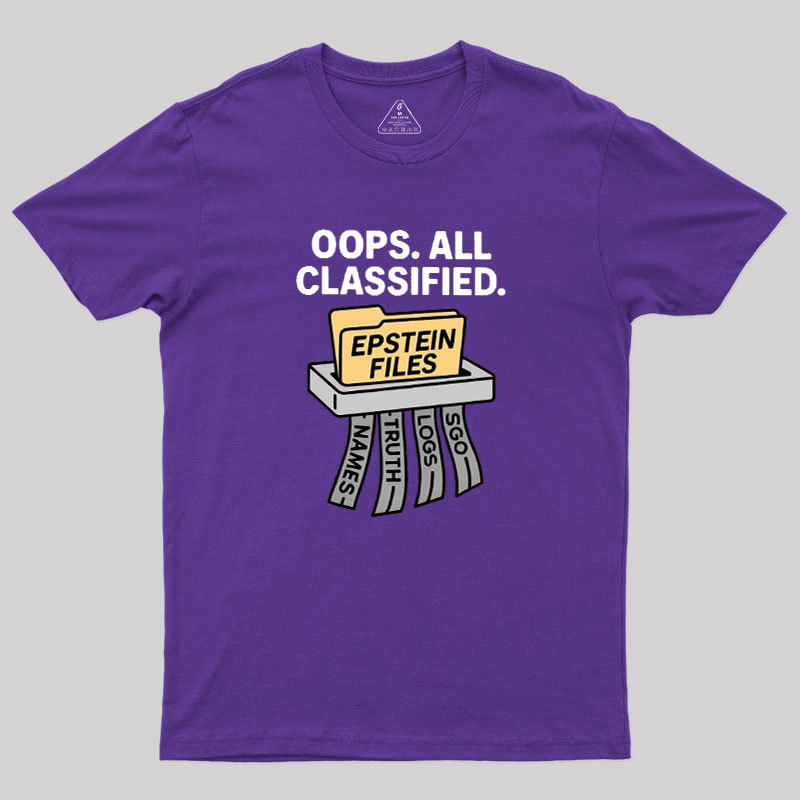 Bold Epstein Files Geek T-Shirt