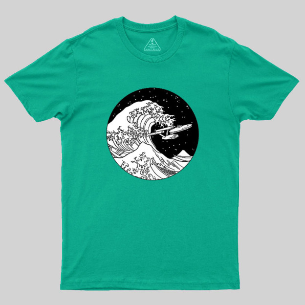 Trek Spaceship In Space Geek T-Shirt